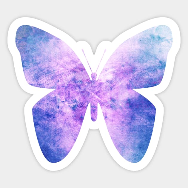 Pink bright butterfly Sticker by Playfulfoodie